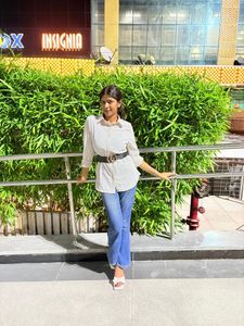 White Shirt with Belt