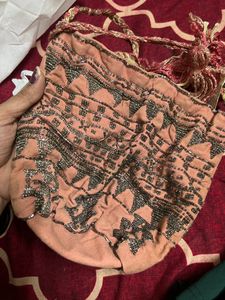Embroidered Potli Bag For Party &amp; Wedding