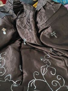 Embroidered Brown Lehenga with 2.5 meter flare