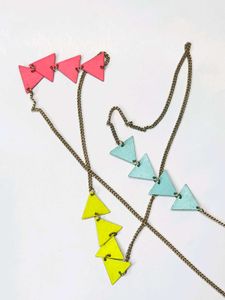 Neon MultiStyle Gold Necklace