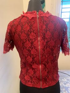 Red Lace Top
