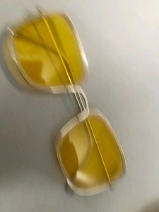 Trendy Yellow Square Sunglasses