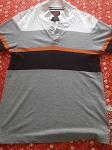 Men's Striped Rugby Polo Shirt
