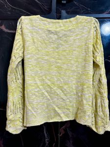 Yellow Cropped cute top