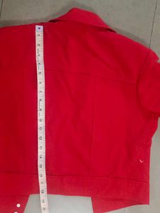 Red Cropped Jacket