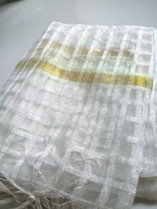Elegant White Dupatta