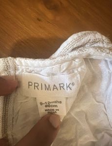 primark Striped Kurta Set with Embroidery