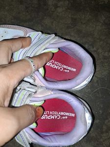 girls Cute Pink &amp; Purple Sneakers campus 2 time we