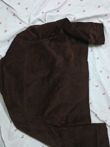 Stylish Brown Cropped Jacket for women