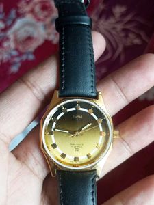 Vintage Hmt Chirag Gold Tone Watch