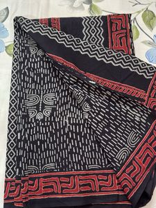 Block print Pure cotton saree