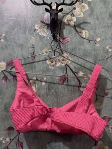 Vibrant Pink Textured Blouse