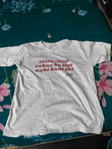 White Graphic Print T-Shirt