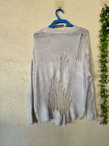 Distressed Knit Sweater