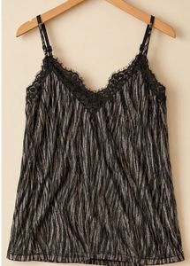 H&M_Sparkly Black & Silver Cami
