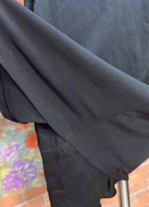 Elegant Black Cowl Neck Dress