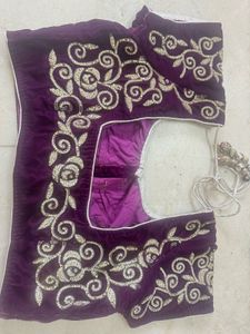 Purple Embellished Blouse