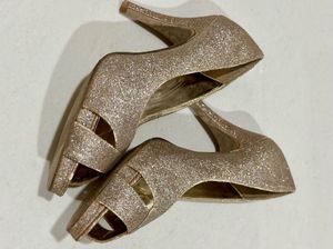 Sparkly Golden Heels