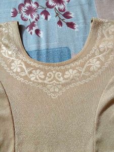 Elegant Beige Ethnic Blouse
