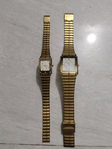 Vintage Gold Tone Watches (2)