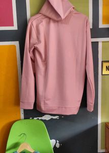 Pink Graphic Print Hoodie
