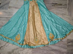 Full umbrella gown with dupatta,sleeve inner, and pant