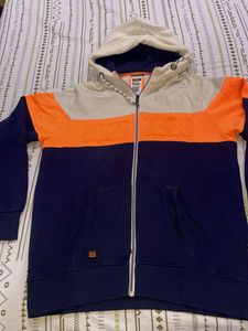 Colorblock Zip-Up Hoodie