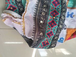 fulkari Dupatta with Punjabi Script