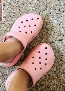 Pink Croc-Style Clogs