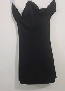 Classic Black Polo Neck Dress