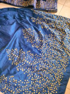 Blue Embroidered Anarkali🧙💎🧋🥤