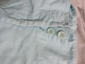 Sky Blue Wide Leg Denim