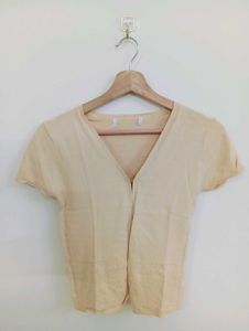 Women's Short Sleeve V-Neck Top