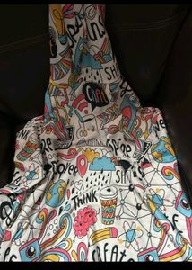 Unique Doodles Print Hoodie