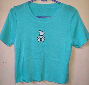 Cute Teal Teddy Bear T-Shirt