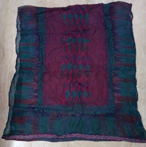 Embroidered Kurta Shrug With Pants &amp; Dupatta