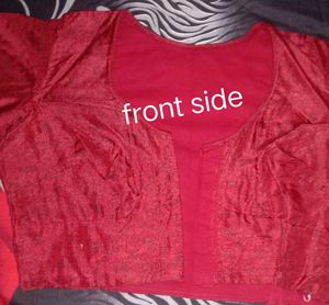 maroon Printed Blouse