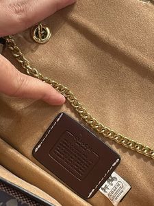 Coach Burgundy Signature Camera Bag