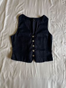 linen blend brand new vest top