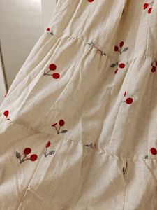 Cute Cherry Tiered long Skirt