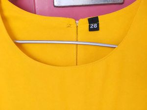Yellow fancy top