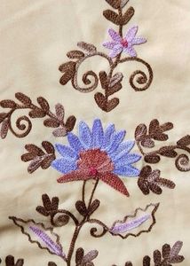 unstitched kashmiri embroidery full suit piece