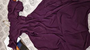 Elegant Plum Ethnic Gown