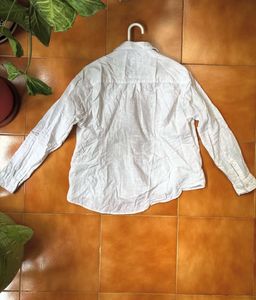 Classic White Oversized Linen Shirt