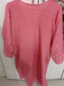 Pink Embroidered Kurta