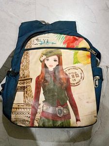Stylish Girl Print Backpack