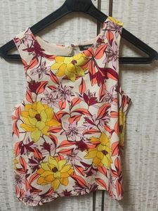 Flower Printed Crop Top