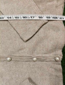 Elegant Pearl Embellished Cardigan