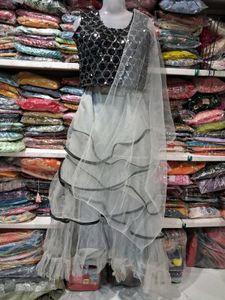Sparkling Sequin Embellished Party Gown 2pc
