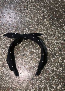 Black Polka Dot Headband